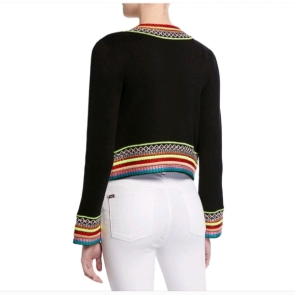 alice + oliva meemee embroidered open front jacket Size XS - Picture 3 of 12